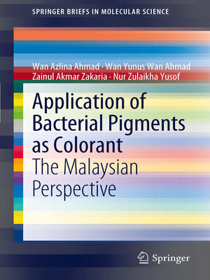 cover image of Application of Bacterial Pigments as Colorant